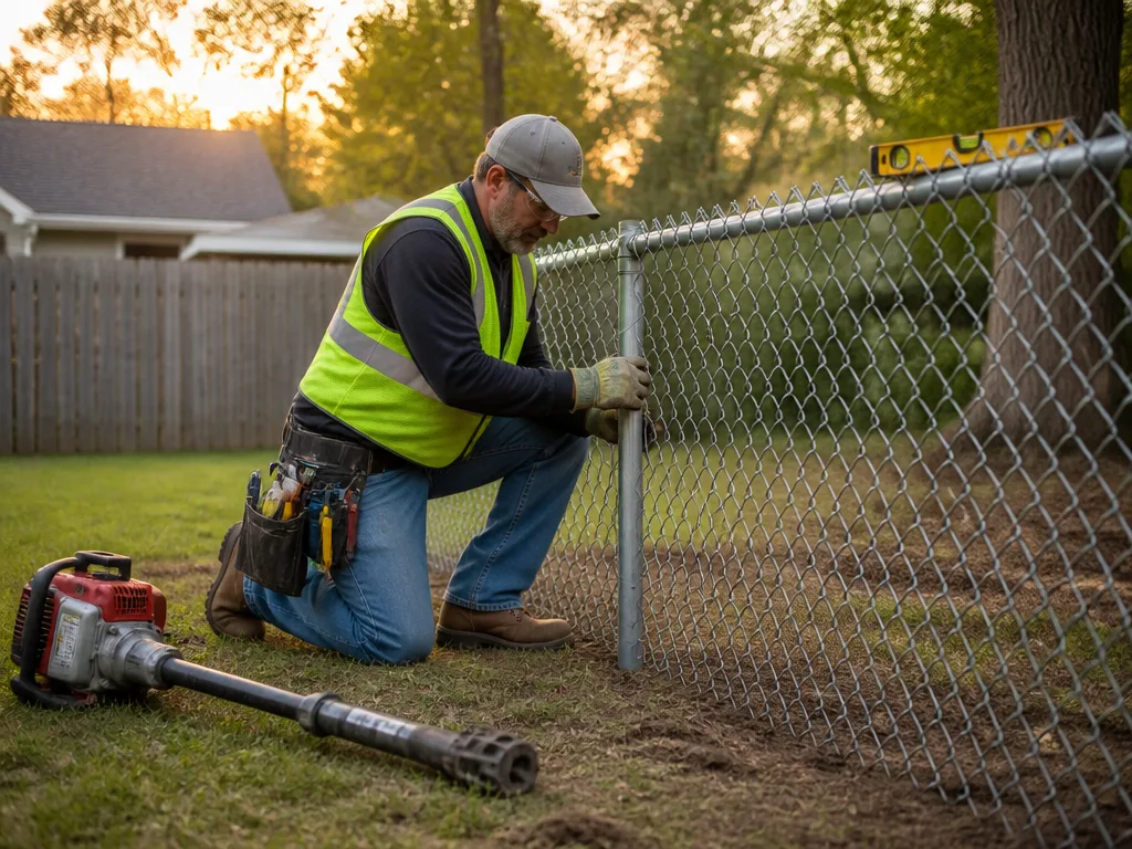 Chain Link Fence Installation