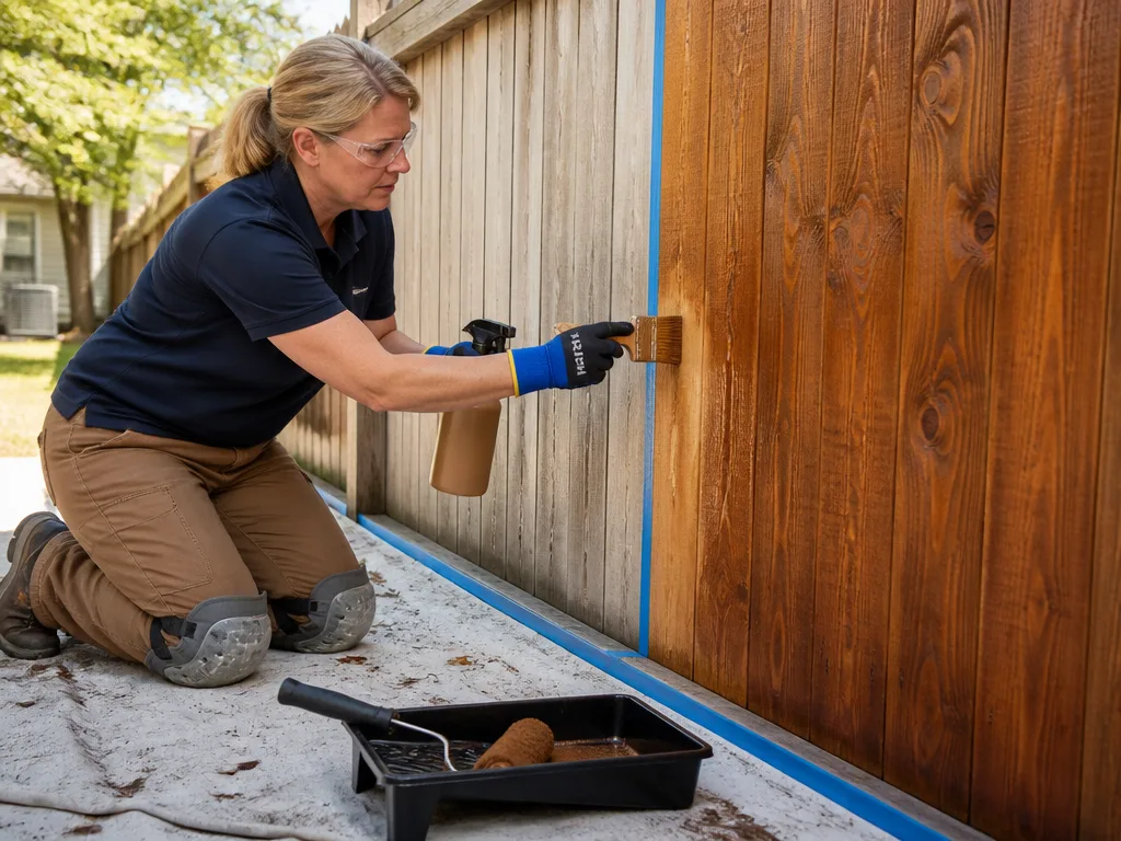 Fence Staining