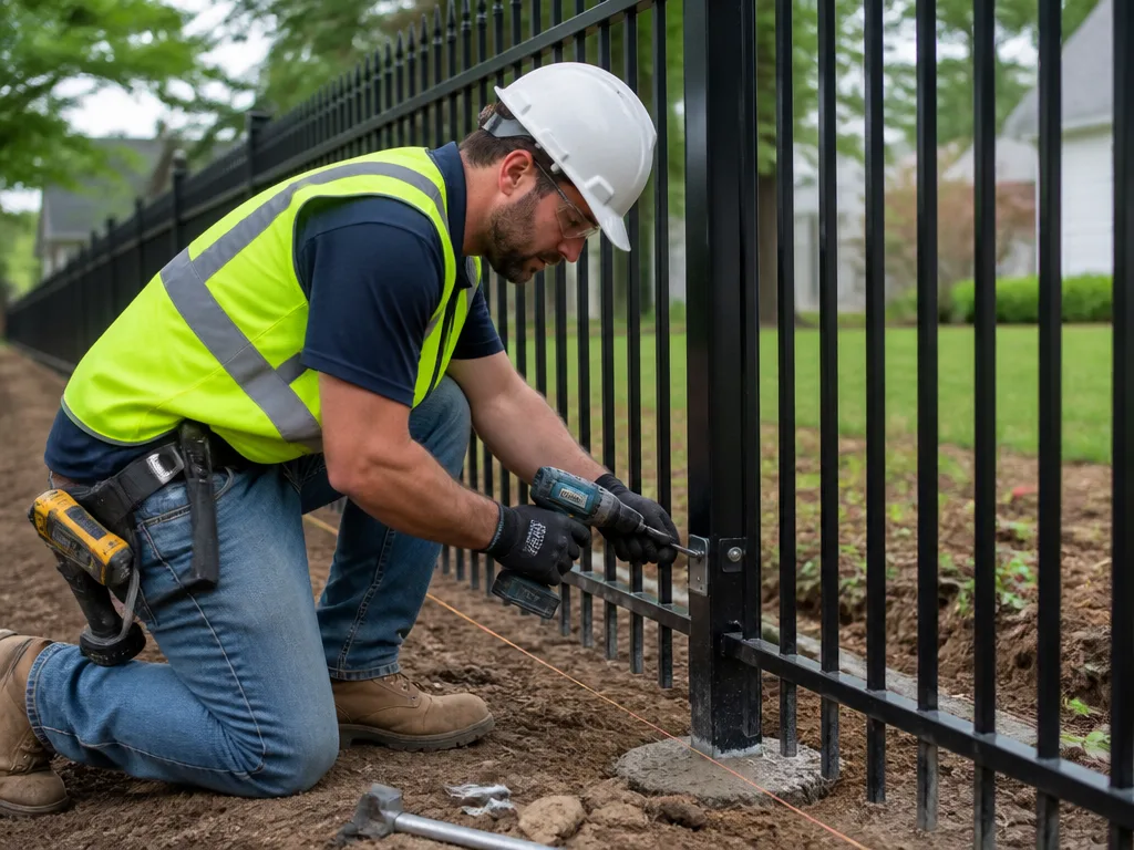 Steel Fence Installation